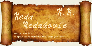 Neda Medaković vizit kartica
